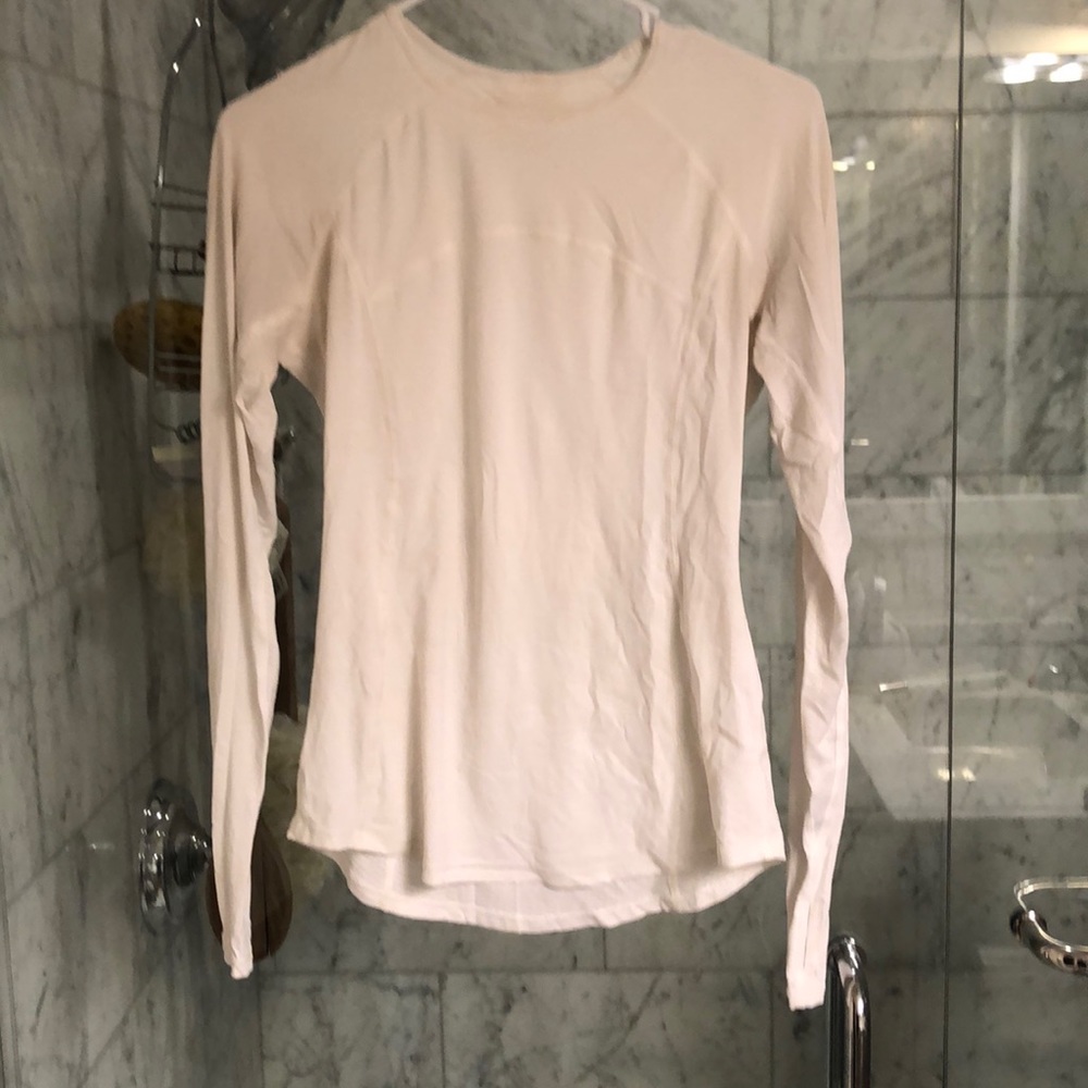 Lululemon white vent long sleeve